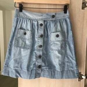 J. Crew chambray 'Dorrie' skirt